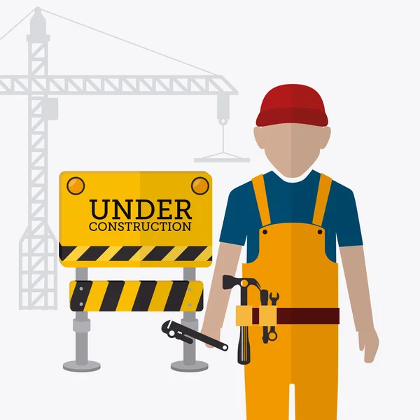 Under construction design. — Stock Vector