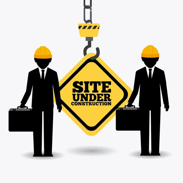 En construcción diseño . — Vector de stock