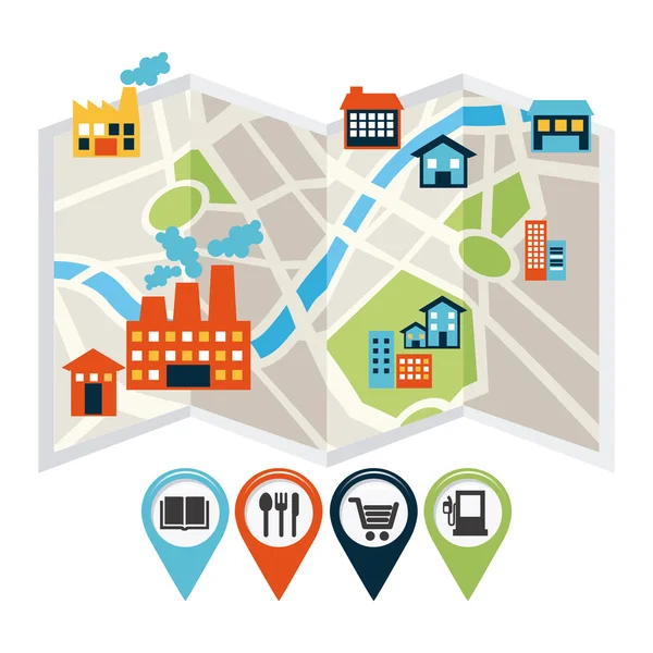 Concepto Gps — Archivo Imágenes Vectoriales