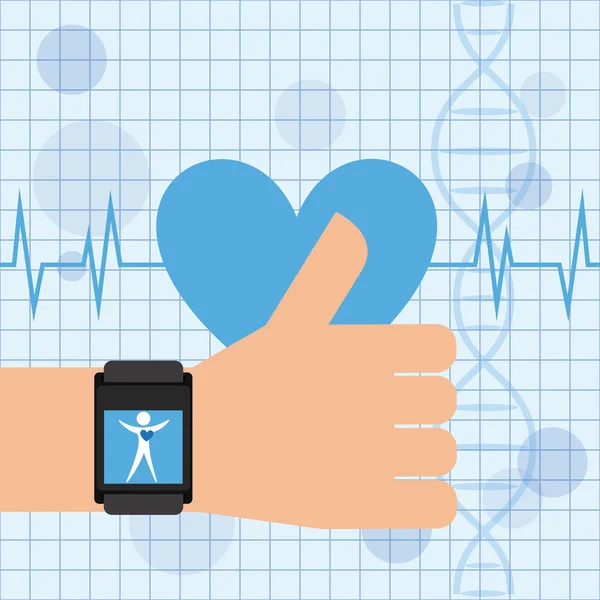 Diseño de aplicaciones de cardiología — Archivo Imágenes Vectoriales