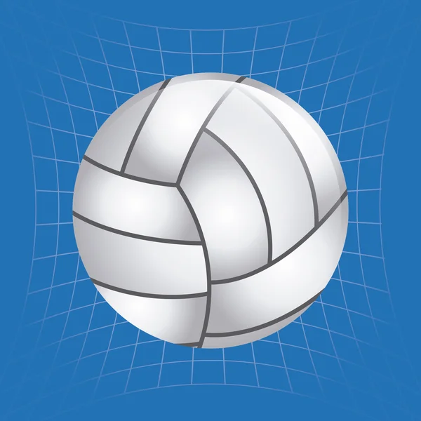Design de emblema de voleibol — Vetor de Stock