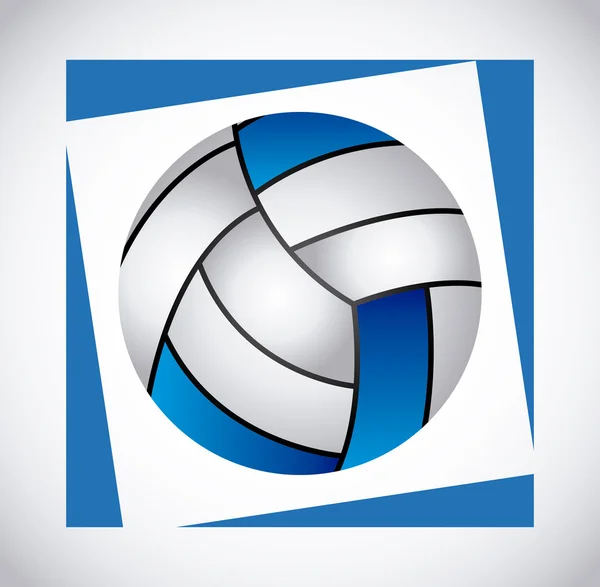 Design de emblema de voleibol —  Vetores de Stock