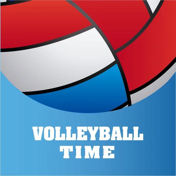 Volleybal embleem ontwerp — Stockvector