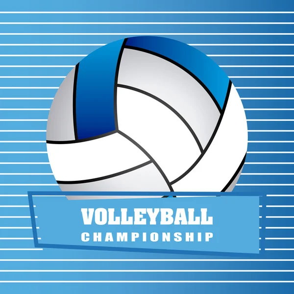 Design des Volleyball-Emblems — Stockvektor