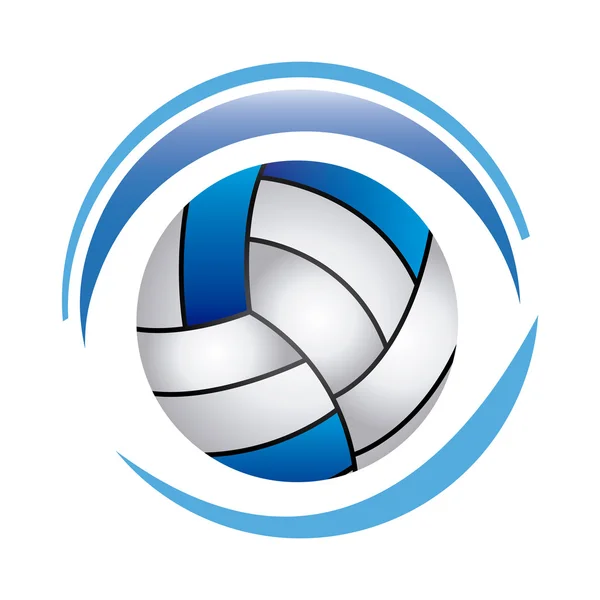 Volleyboll emblem design — Stock vektor