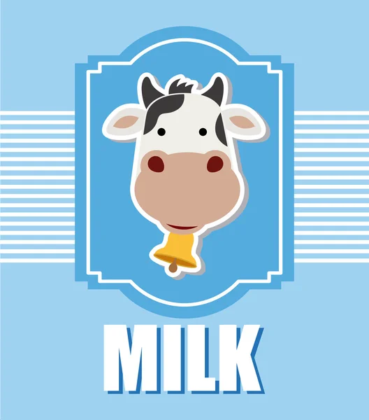 Conception de lait frais — Image vectorielle