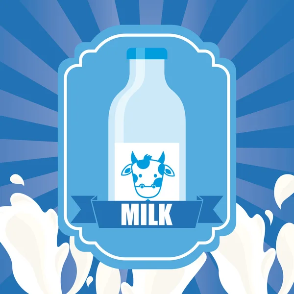 Conception de lait frais — Image vectorielle