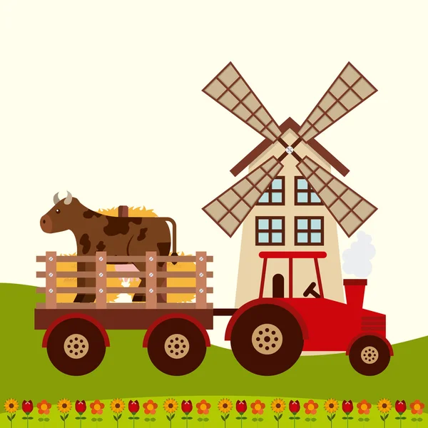 Granja fresca — Vector de stock