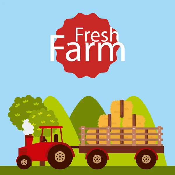 Friss Farm — Stock Vector