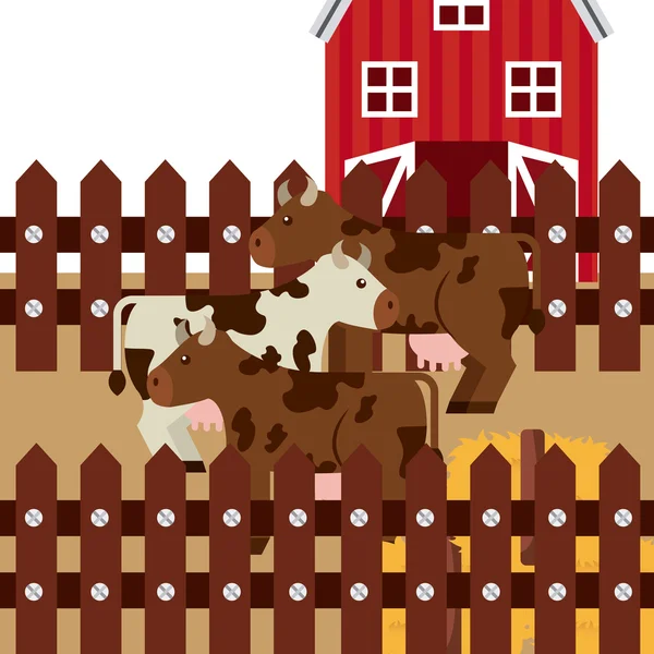 Diseño fresco de granja — Vector de stock