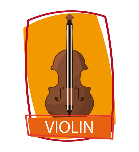 Violininstrument — Stockvektor