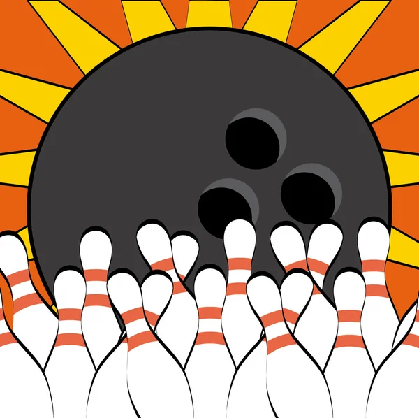 Bowling sporten — Stock vektor