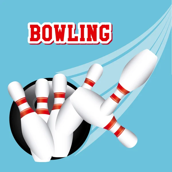 Bowling sporten — Stock vektor