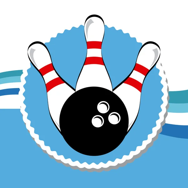 Bowling sport — Stockvector