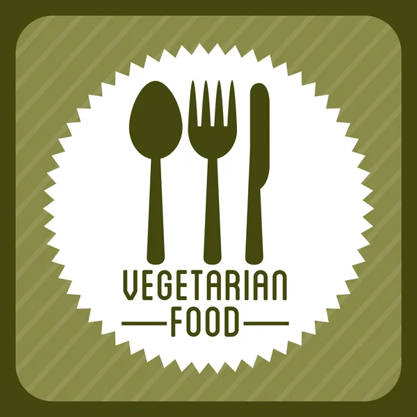 Comida vegetariana — Vetor de Stock