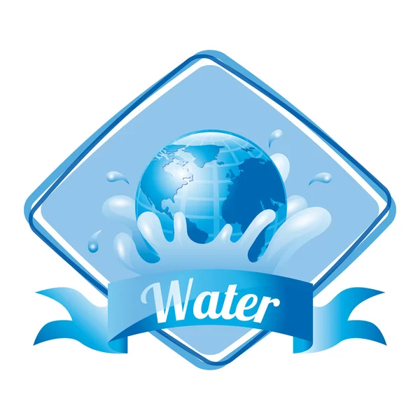 Concepto de agua — Vector de stock