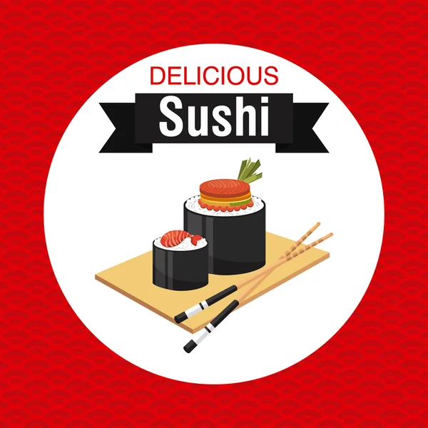 Comida japonesa — Vector de stock