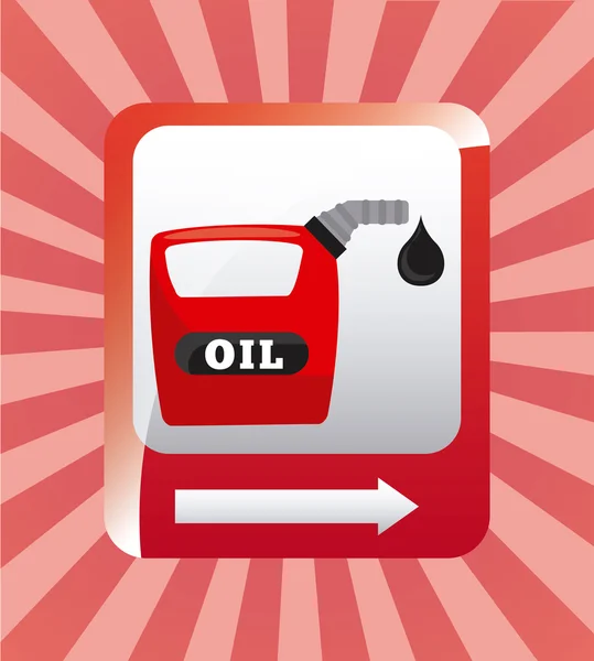 Gasolinera — Vector de stock