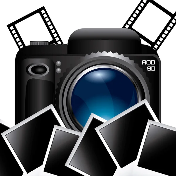 写真撮影のカメラ — ストックベクタ