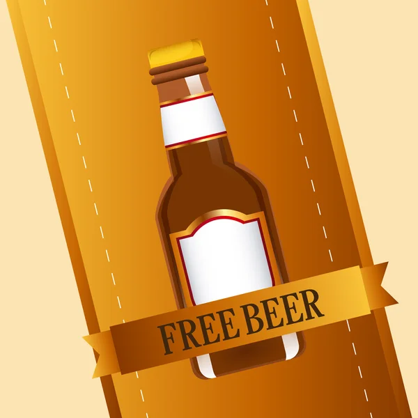 Cerveza fría — Vector de stock