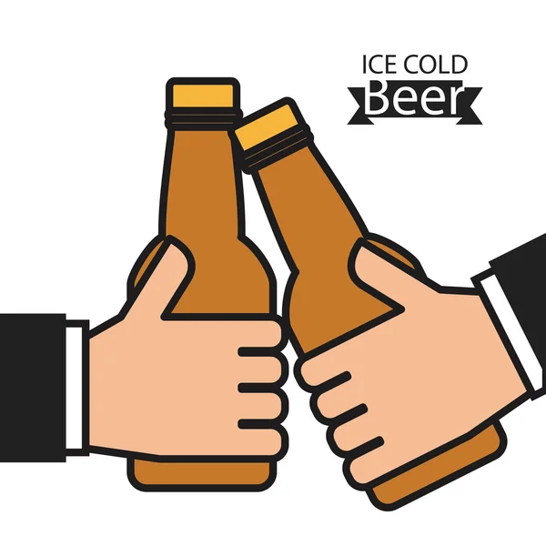 Холодное пиво — стоковый вектор
