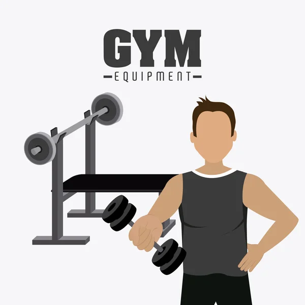 Gym ontwerp. — Stockvector