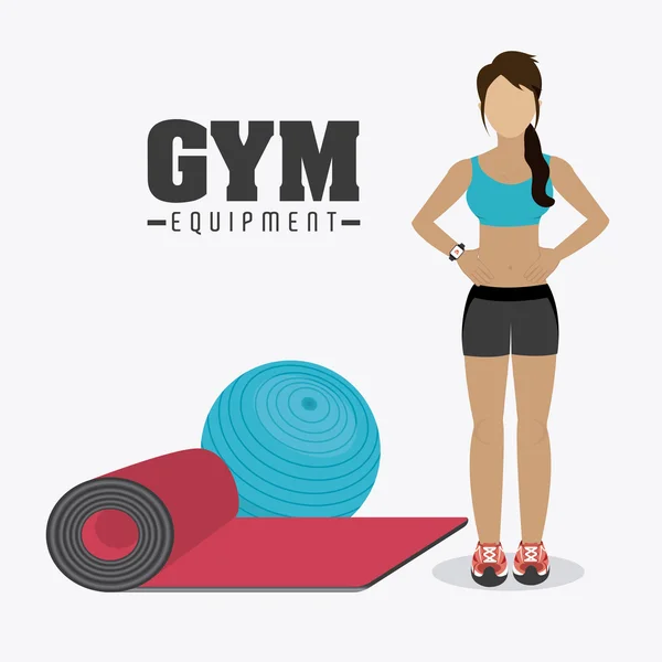 Gym ontwerp. — Stockvector