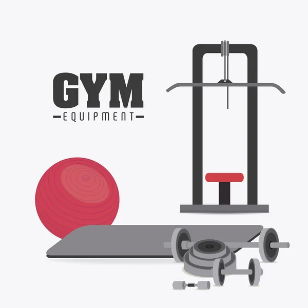 Diseño de gimnasio . — Vector de stock