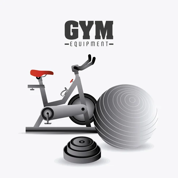 Diseño de gimnasio . — Vector de stock