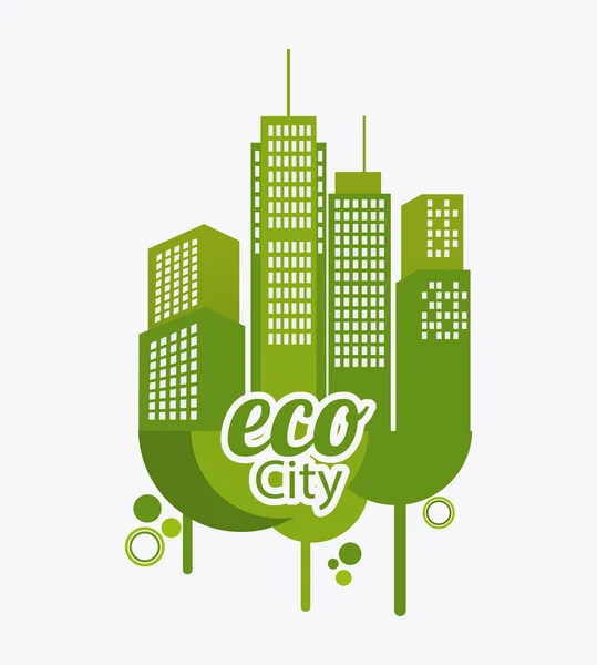 Ecologie ontwerp. — Stockvector