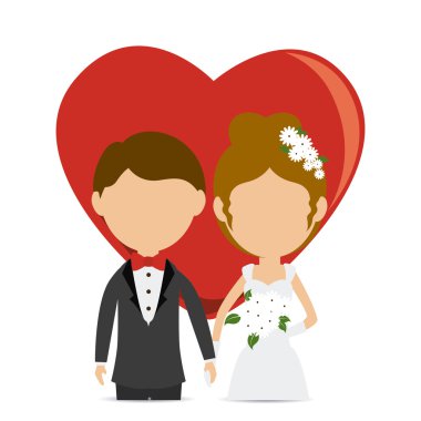 Düğün kartı tasarımı.