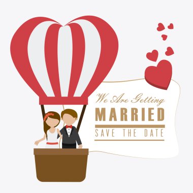 Düğün kartı tasarımı.