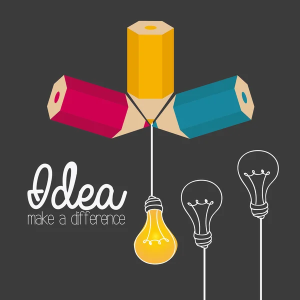 Projeto da ideia . —  Vetores de Stock