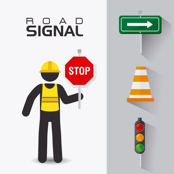 Road signs. — Stock Vector