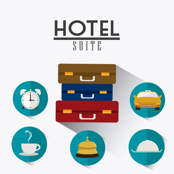 Hoteldesign. — Stockvektor