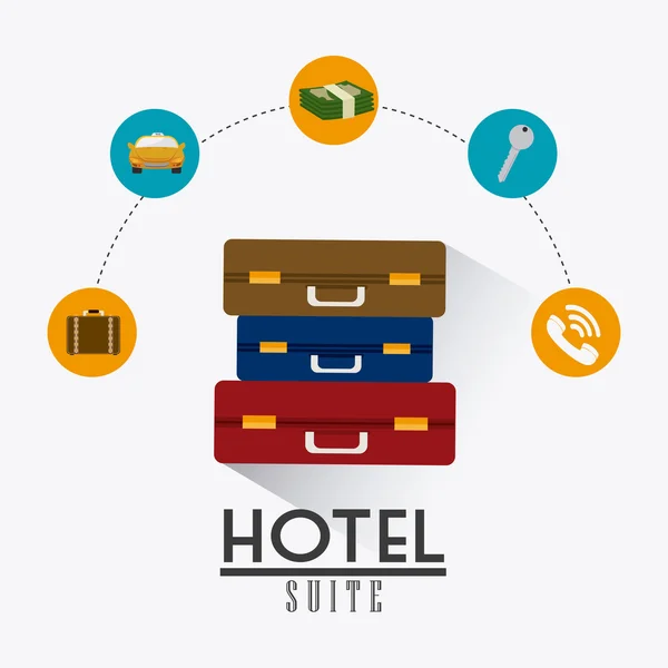 Projekt Hotel. — Wektor stockowy