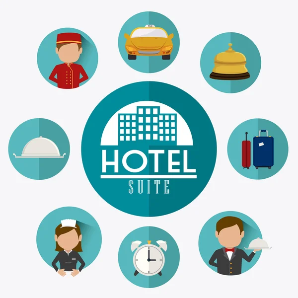 Design d'hôtel . — Image vectorielle