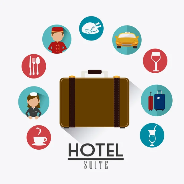 Design do hotel . —  Vetores de Stock