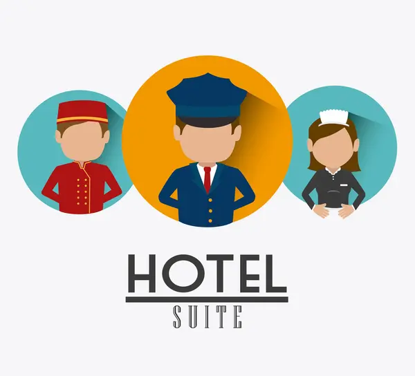 Design d'hôtel . — Image vectorielle
