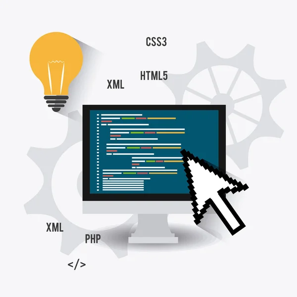 ソフトウェア設計. — ストックベクタ