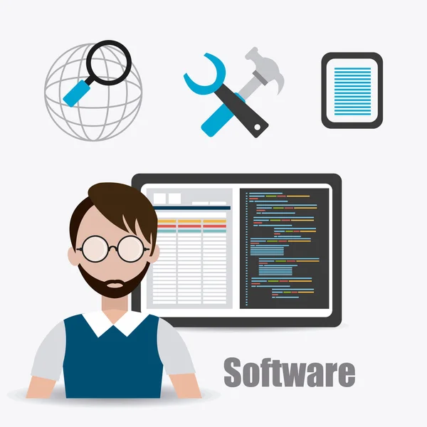 Diseño de software . — Archivo Imágenes Vectoriales