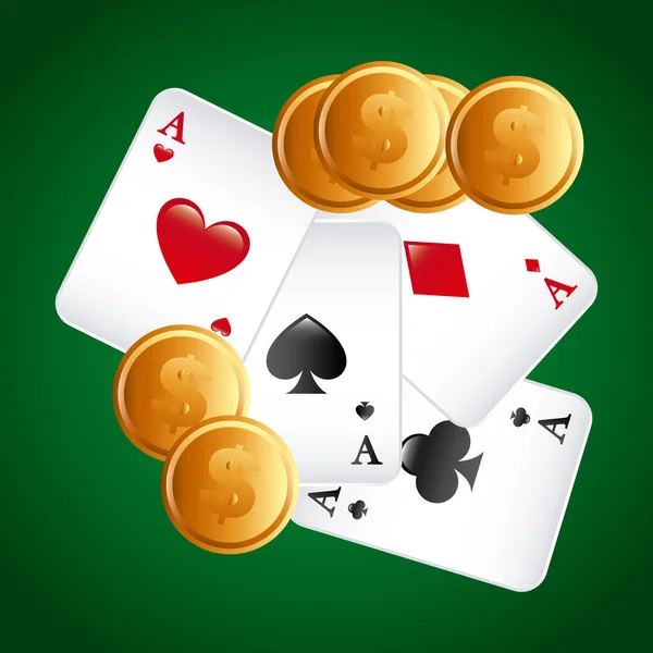 Jeu de poker — Image vectorielle