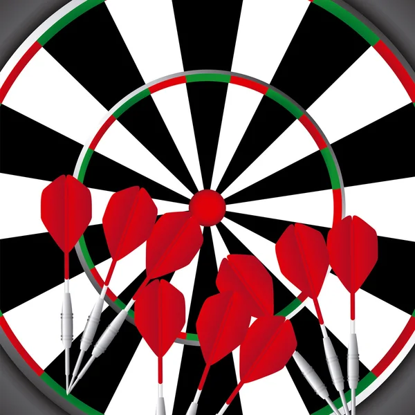 Darts játék — Stock Vector