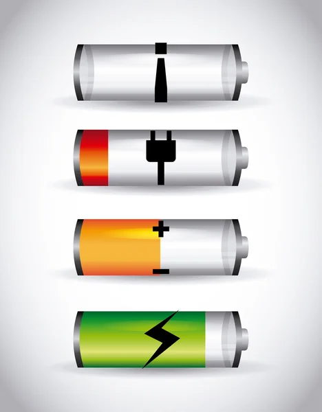 Energía de la batería — Vector de stock