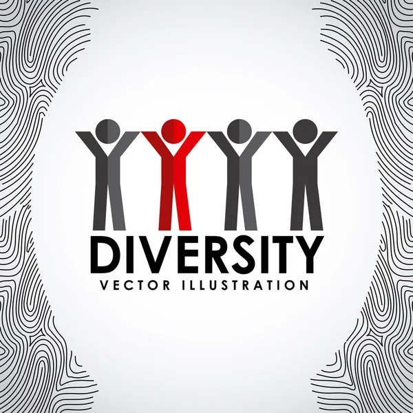 Diversidad multiétnica — Archivo Imágenes Vectoriales
