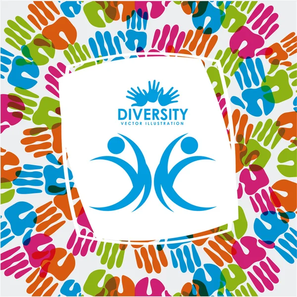 Multiethnic diversity — Stock Vector