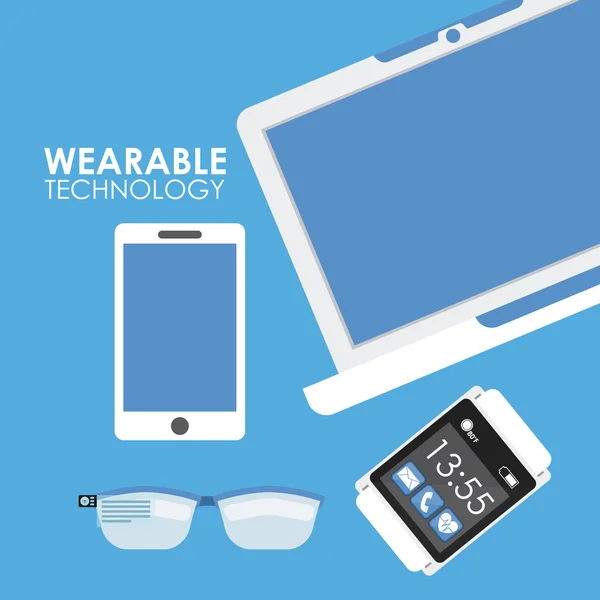 Tecnologia Wearable —  Vetores de Stock