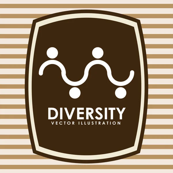 Multi-etnische diversiteit — Stockvector