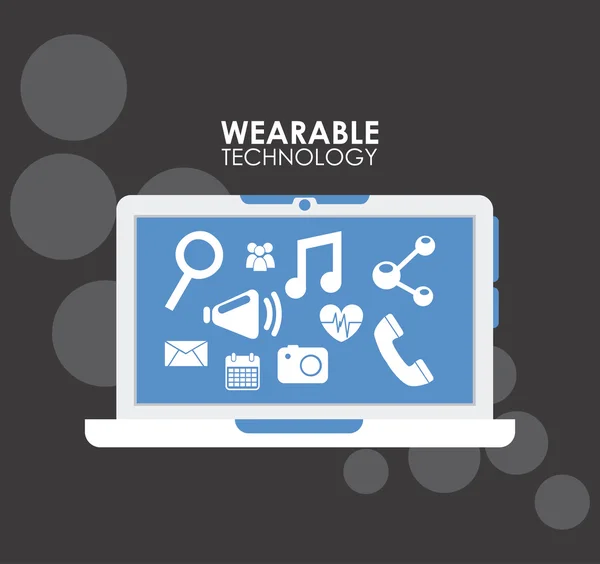 Wearable technology — Stock Vector