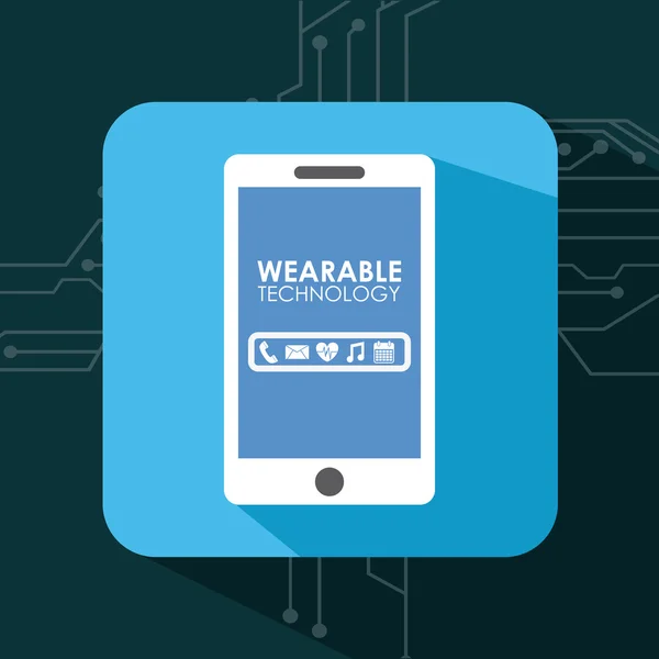 Wearable technology — Stock Vector